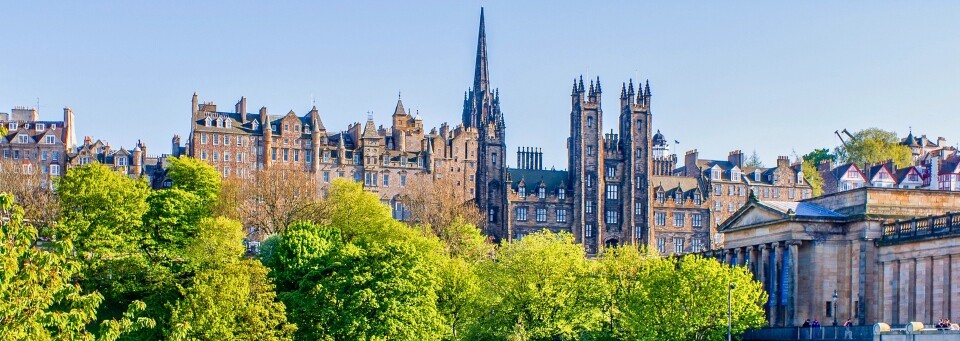 Princess Street Gardens in Edinburgh