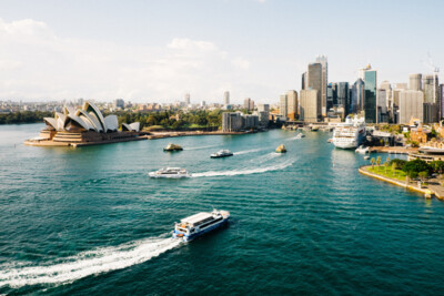 Küste Sydney vor dem Opernhaus