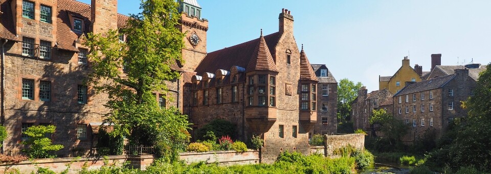 Dean Village in Edinburgh, Schottland