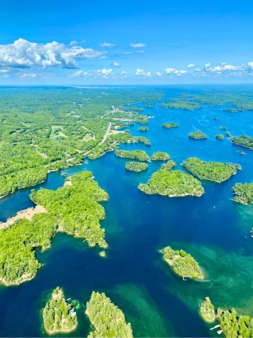 1000 Islands aus dem Helikopter