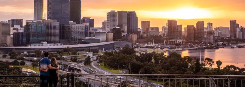 Perth Kings Park Sonnenuntergang