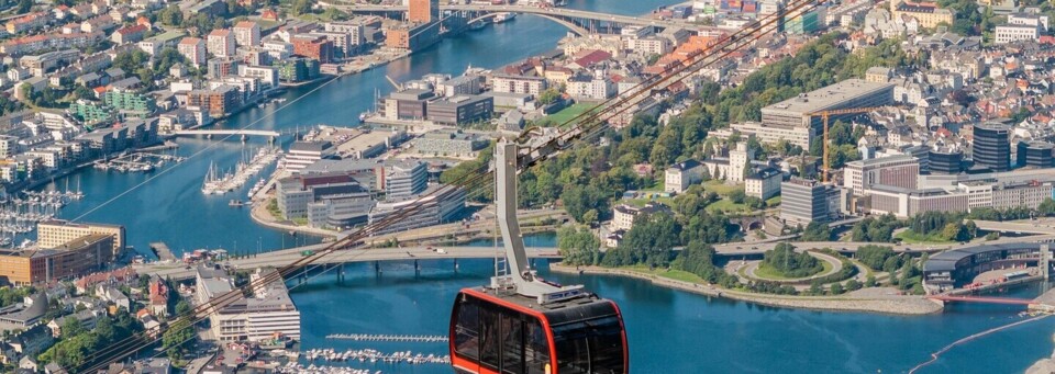 Standseilbahn Fløibanen in Bergen