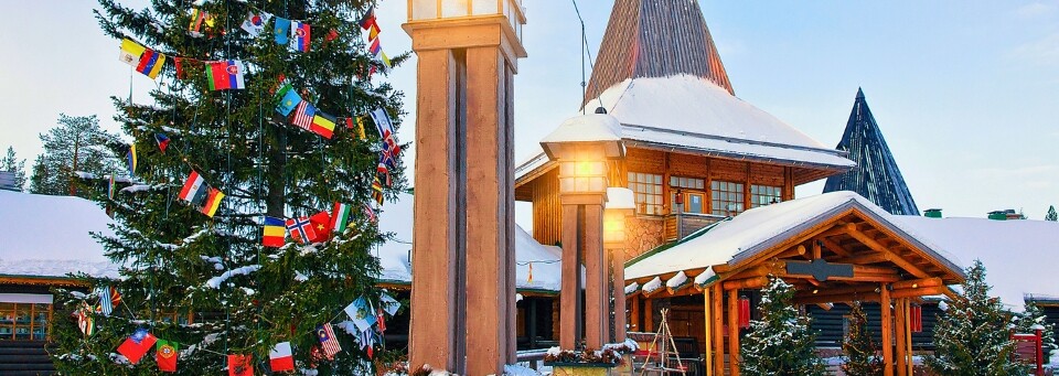 Weihnachtsmanndorf in Rovaniemi, Finnland