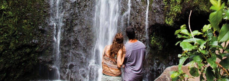 Wasserfall auf Big Island, Hawaii