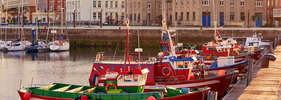 A Coruna Hafen