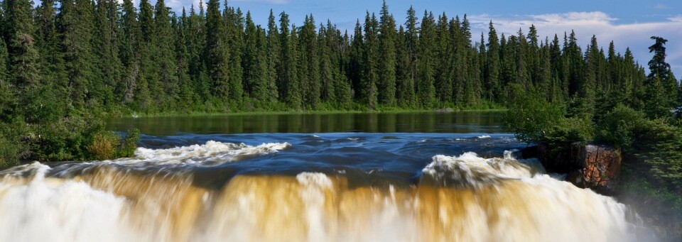 Pisew Falls in Manitoba